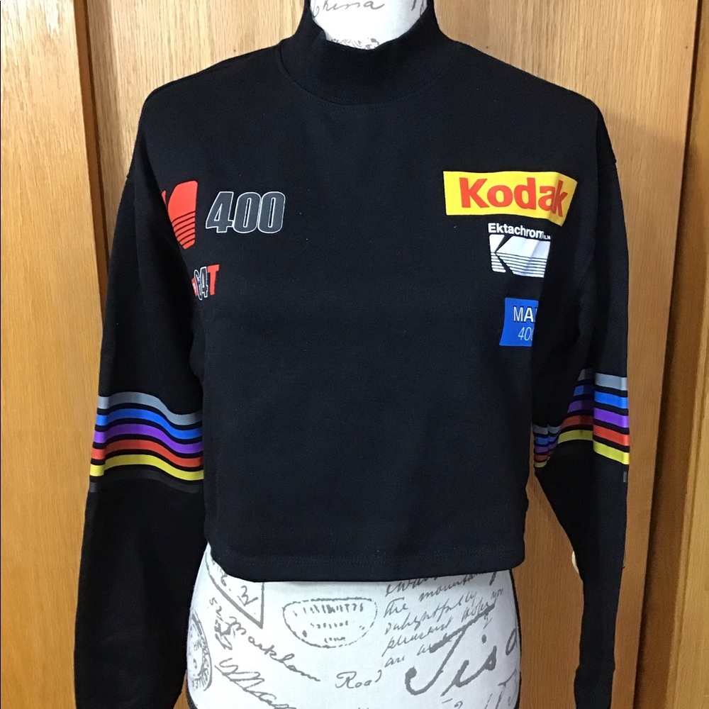 Kodak crop top sweatshirt